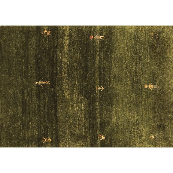 Ahgly Company Indoor Rectangle Abstract Brown Contemporary Area Rugs, 7' x 10'