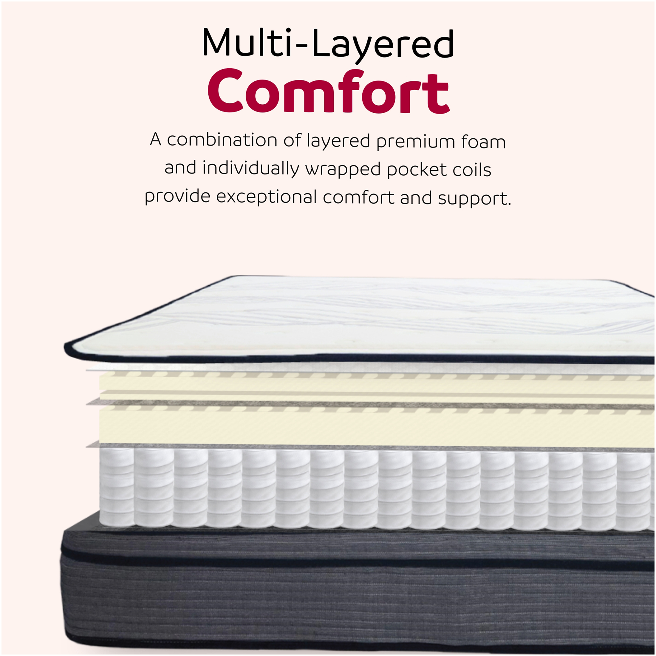 JERFIT 14 Inch King Hybrid Mattress, CertiPUR-US Certified, Medium Firm, Cooling Gel Memory Foam & Pocket Springs for Edge Support, Motion Isolation, Pressure Relief