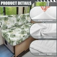 thumbnail image 6 of XYZCANDO Leaves RV Dinette Cushion Covers Stretchable Couch Cushion Covers Universal RV Accessories for Inside Sofa Covers Washable Sofa Slip Covers for 2 Seat Cushion Couch Camper Must Haves White, 6 of 7