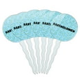 thumbnail image 1 of Bartholomew Cupcake Picks Toppers - Set of 6 - Blue Speckles, 1 of 1