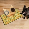 thumbnail image 3 of Dog Food Mat with Colorful Sunflower Print, Absorbent Waterproof Non-Slip Pet Feeding Mat Durable and Easy Clean, 3 of 7