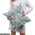 thumbnail image 5 of Ambesonne Floral Fabric by the Yard Upholstery, Vintage Style Bird Print, 10 Yards, Soft Blue and Dried Rose, 5 of 5