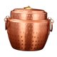 thumbnail image 2 of Olla de cobre práctica con tapa, resistente y apta para cocina, camping y hogar. 22 cm, 2 of 9