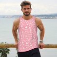 thumbnail image 6 of Pofeuu Love Print Men's Workout Tank Tops Sleeveless Muscle Gym Shirt Quick Dry-X-Large, 6 of 7