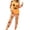 Orange, variant on Halloween Pajamas Women Long Sleeve Crewneck Pants Autumn Winter Loose Casual Sleepwear Nightwear 2 Piece Set Orange L