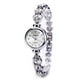 thumbnail image 1 of Reloj de cristal de lujo para mujer, pulsera de acero inoxidable con banda de oro rosa, relojes de vestir elegantes para mujer, reloj femenino, 1 of 5