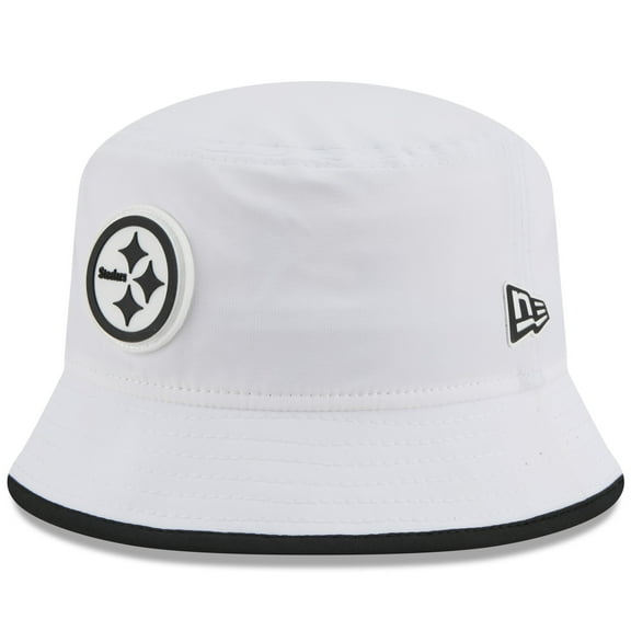 Men's New Era  White Pittsburgh Steelers 2025 NFL Training Camp Stretch Bucket Hat