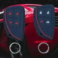 thumbnail image 6 of 2 Pack 4‑Button Key Fob Cover for 2025 2024 2023 Chevy Colorado Equinox Silverado & GMC Canyon Sierra – Silicone Protective Key Case, 6 of 8