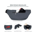thumbnail image 4 of Riñonera Deportiva Ajustable, Bolsa Belug Gris, 4 of 5