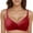 Red, variant on Women's Push Up Bra - Jelly Glue Soft Support Three Letter Underwear Women's Fashion High Looking Fixed Cup no Steel Ring U Shaped Back Bra,Strap Bras for Women,Color: Red Size: XL