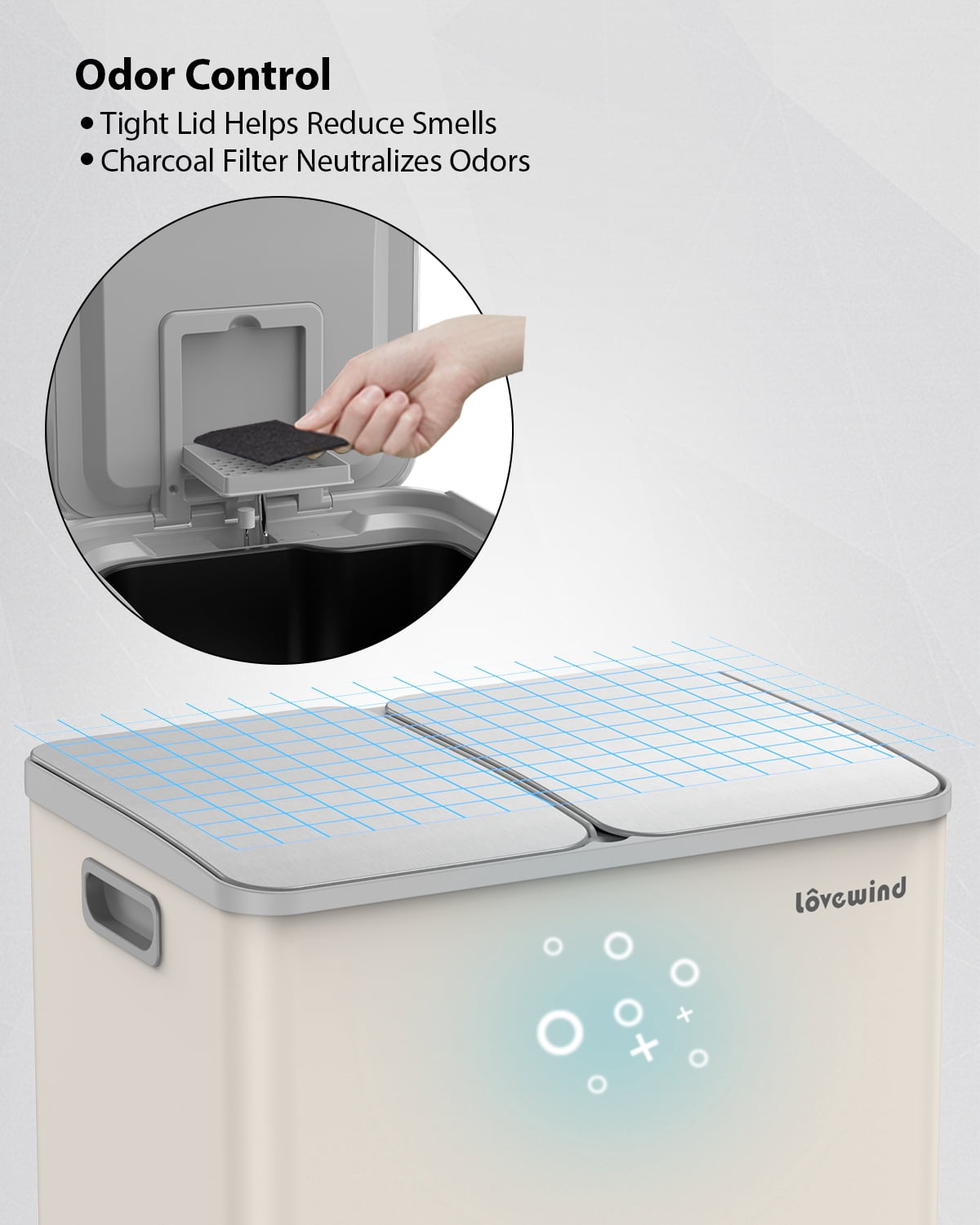 2 x 8 Gallon Kitchen Trash Can, Step Garbage Can Stainless Steel, Trash and Recycle Bin for Kitchen, Dual Compartment Recycling