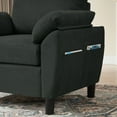 thumbnail image 7 of Soscana Modern Loveseat and Accent Chair 2 Piece Set, Small Couch Sofa Set with Wide Arms & Side Pockets, Comfy 2 Seater Sofa and 1 Seater Armchair Set for Apartment Living Room Office Studio, 7 of 7