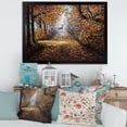 thumbnail image 3 of Designart 'Deer In The Autumn Park' Lake House Framed Art Print, 3 of 4