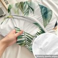 thumbnail image 4 of Full Size Fitted Sheet Set - Pink Flamingos 3 Piece Bedding Sets 16" Deep Pocket Fitted Sheet with 2 Pillowcases Summer Palm Leaf Tropical Botanical Brushed Microfiber Hotel Luxury Bed Sheets, 4 of 9