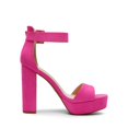 thumbnail image 2 of Sandalia DREAM PAIRS Orinthia Plataforma y Tacón Alto en Gamuza Rosa, 2 of 7