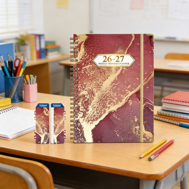 2026 Coil A5 Planner Notebook Diary Planner Study Book School Start Season 2026.7 - 2027.6