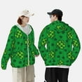 thumbnail image 6 of Kll St Patrick'S Day5 Print Men'S Women’s Upf 50+ Sun Protection Outdoor Hoodie Jacket Long Sleeve Fishing Hiking Performance Shirt- Large, 6 of 8