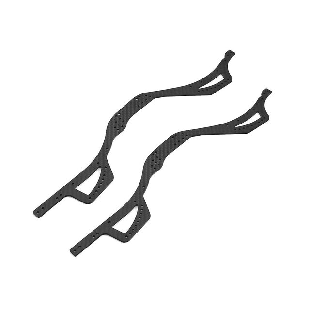 1 par de placas laterales de chasis de fibra de carbono PENGJJMXG para Axial Scx10 Pro Scx10pro RC Car