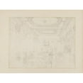 thumbnail image 2 of Augustus Charles Pugin 18x15 Black Ornate Wood Framed Double Matted Museum Art Print Titled - Study for the College of Physicians, from Microcosm of London (C. 1808), 2 of 5