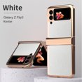thumbnail image 1 of Galaxy Z Flip 3 5G Case, Luxury Slim Drop Protection Rugged Cover Anti-Scratch Shookproof Protective Phone Case for Galaxy Z Flip 3 2021,White, 1 of 8