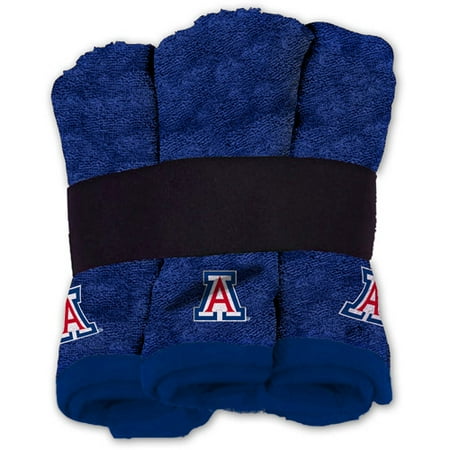 NCAA Arizona Wildcats Wash Cloth Set, 6pk
