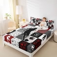 thumbnail image 4 of jejeloiu Boys Soccer Sport Twin Sheet Sets,Football Gamer Bedding For Kids 3-Piece, 4 of 7