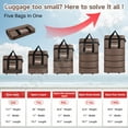 thumbnail image 2 of Desirable Life 40in 4 Layer Expandable Suitcase Bag Collapsible Rolling Wheeled Duffle Bag Large for Home Storage Cargo Travel Business Moving Luggage, 2 of 8