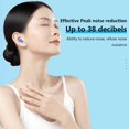 thumbnail image 4 of Bouchons d'Oreilles en Silicone Réutilisables et Confortables pour Réduction du Bruit, Blocage du Son, Étude, Sommeil, Protection pour Concert, Haute Fidélité, 3 Paires, 4 of 8
