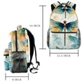 thumbnail image 2 of Lightweight Backpack Dragonfly School Bag Travel Laptop Daypack for Men Women Casual Rucksack, 2 of 6