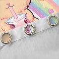 thumbnail image 4 of Erosebridal Cartoon Capybara Bubble Tea Black Out Curtains For Boys Girls,Cute Rainbow Animal Curtains Pack of 2 (42x63 Each) For Kids,Microfiber Bedroom Decor, 4 of 6