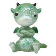 thumbnail image 3 of Ebros Fantasy Green Grumpy Baby Dragon Mini Figurine 2.75" Tall, 3 of 6