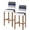Blue, variant on Pink Grey Striped Bar Stool Covers Set of 4, Farmhouse Modern Stretch Washable Bar Chair Covers with Backs, Removable Pub Counter Height Chair Cover for Kitchen Dining Room Cafe