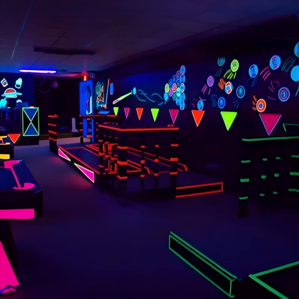 DTC12 Contractor Grade Fluorescent Duct Tape 12 Mil, 1/2 inch x 60 ft. Waterproof, UV for Crafts & Home Improvement