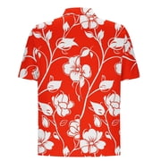 Fznquz Men's Short Sleeve Shirts Summer Hawaiian Shirt Beach Button Down Mens Tops