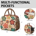 thumbnail image 6 of Flower Lunch Bag for Women Men Reusable Insulated Lunch Bags, Leakproof Cooler Food Lunch Tote Bag, Large Capacity Lunch Box for Work School Travel Picnic, 6 of 7