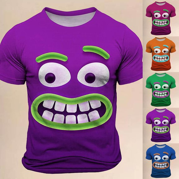 Funny T Shirts for Men Trendy Breathable Crew Streetwear Tees Clothes 4xl Athletic Fit Plain & Logo Basic T-Shirt for Men