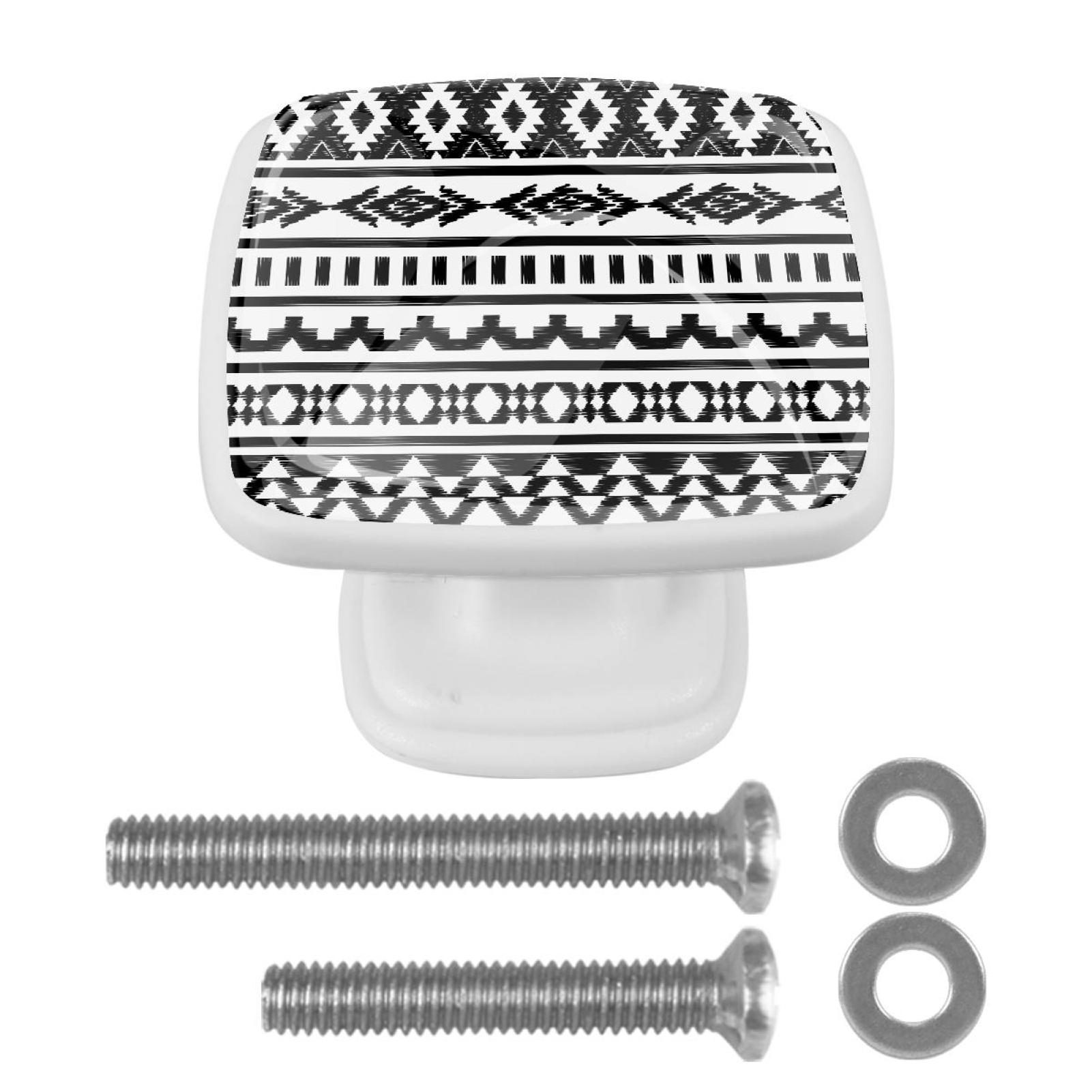 4 Pieces Set Drawer Pulls Handle Square Wardrobe Knobs with