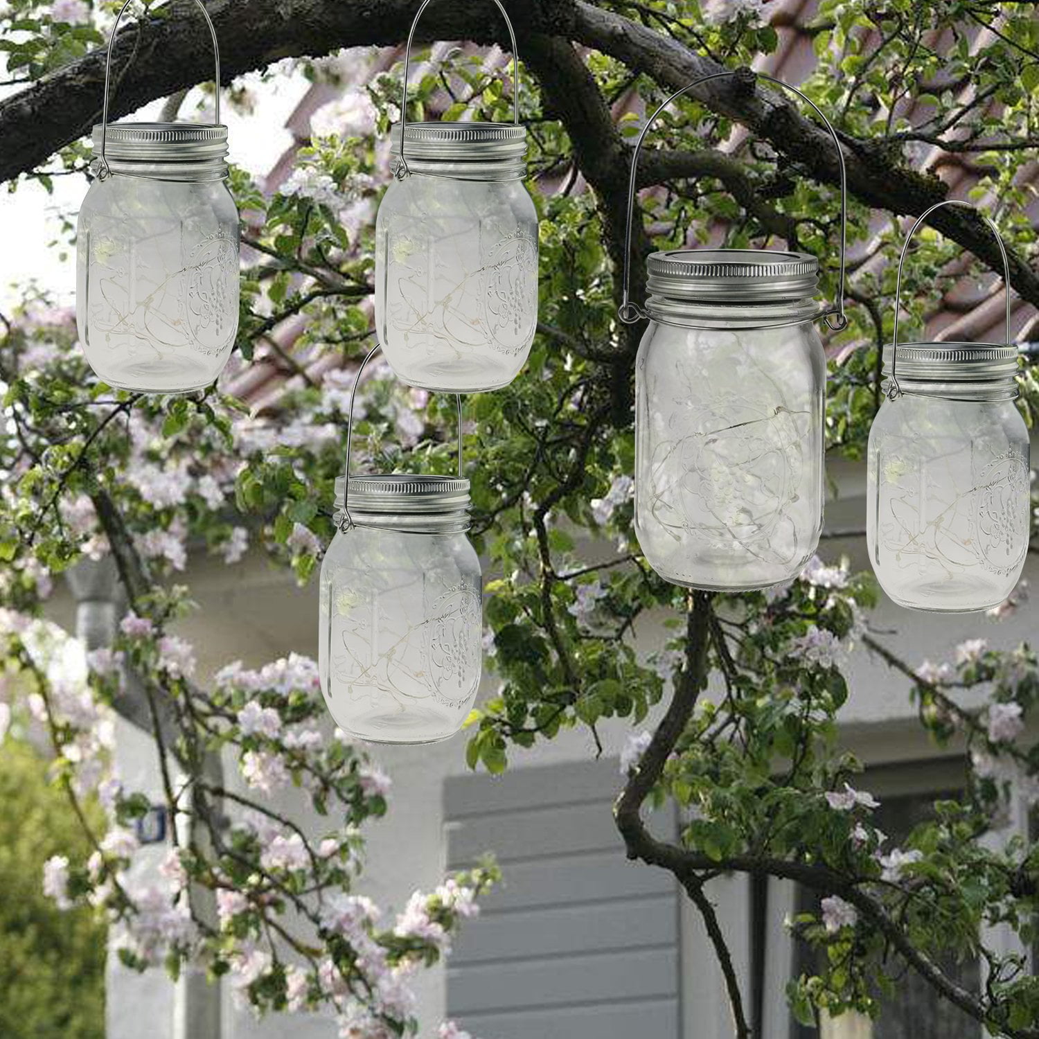 8 Pack Wire Handles (HandleEase) for Mason, Stainless Steel Mason Jar