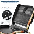 thumbnail image 4 of FORMRS Zipper Binder with Shoulder Strap 2-inch Ring 500 Sheet Capacity File Bag, Beige Leaves, 4 of 5