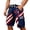 A1#-Red, variant on LPKRT Men Independence Day Print Cargo Shorts - Plus Size Casual Bottoms, Patriotic Outdoor Beach Shorts(Red-4XL)