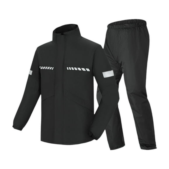 Esquirla Ensemble de Pluie pour Moto pour Hommes - Combinaison de Pluie à Fente Intégrale avec Anti-Pluie L