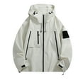 thumbnail image 2 of POROPL Rain Jacket Men Waterproof Hooded Casual Outdoor Windbreaker Jacket, 2 of 9