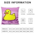 thumbnail image 5 of COMIO Hi Yellow Duck Pillow Covers Throw Pillows Case Cushion Covers for Couch Sofa Home Decoration, 5 of 5