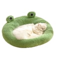 thumbnail image 1 of Soft Plush Pet Cave Bed, Cute Cartoon Design, Keep Warm, Breathable, Lightweight for Cats Dogs, 1 of 7