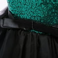thumbnail image 5 of Generic Clearance Kids Children Toddler Baby Girls Spring Summer Tulle Sequins Glitter Dress Performance Formal Clothes Cute Bow Dresses Christmas Party Princess Dress(3-4 Years,Green), 5 of 9