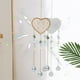 thumbnail image 4 of White Crystal Wind Chime Garden Set Light Ornaments Patio Decoration Cordiform Pendant Natural Crystal Sunshine Catcher Wind Chime, 4 of 6