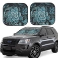 thumbnail image 1 of Balery Blue Color Cactus Parasol para parabrisas de coche de 2 piezas | Parasol plegable para parabrisas delantero de coche para la mayoría de sedanes-Medium, 1 of 6