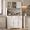Gary, variant on 68" Farmhouse Kitchen Pantry Storage Cabinet, Tall Kitchen Pantry, Freestanding Hutch with Doors & Shelves, Buffet Sideboard, with Doors and Shelves - Gray