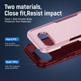 thumbnail image 4 of KOMI for Google Pixel 9a Case: Dual Layer Protective Heavy Duty Cell Phone Cover Shockproof Rugged with Screen Protector - Military Protection Bumper Tough - Google Pixel 9A 6.3inch, White Pink, 4 of 7