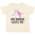 thumbnail image 3 of Inktastic My Nonni Loves Me Girl Unicorn Girls Toddler T-Shirt, 3 of 5